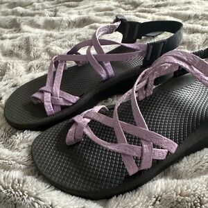 Chaco Black and Lavender Sandals